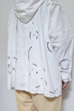 画像をギャラリービューアに読み込む, TABLE CLOTH ZIP-UP HOODIE/WHT/02 size_A
