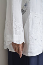 画像をギャラリービューアに読み込む, TABLE CLOTH ZIP-UP HOODIE/WHT/02 size_B