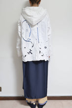 画像をギャラリービューアに読み込む, TABLE CLOTH ZIP-UP HOODIE/WHT/02 size_B