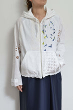 画像をギャラリービューアに読み込む, TABLE CLOTH ZIP-UP HOODIE/WHT/01 size