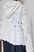 画像をギャラリービューアに読み込む, TABLE CLOTH ZIP-UP HOODIE/WHT/01 size