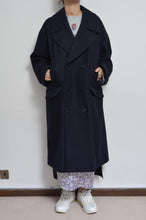 Load image into Gallery viewer, MELTON P-COAT_NAV/YELLOW_02size