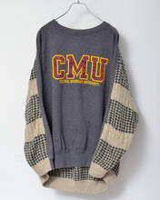 画像をギャラリービューアに読み込む, Sweat × knit switch pullover_G