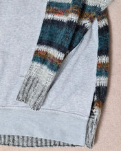 画像をギャラリービューアに読み込む, Sweat × knit switch pullover_H