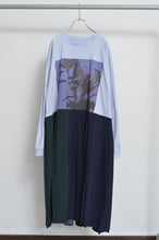 Load image into Gallery viewer, PLEATS OP_PRINT L/ST (02_PUR/YURI)