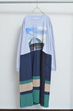 Load image into Gallery viewer, PLEATS OP_PRINT L/ST (02_PUR/PARASOL)
