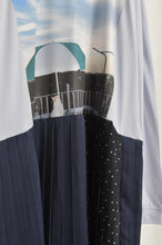 Load image into Gallery viewer, PLEATS OP_PRINT L/ST (02_PUR/PARASOL)