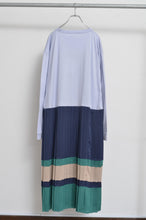 Load image into Gallery viewer, PLEATS OP_PRINT L/ST (02_PUR/PARASOL)