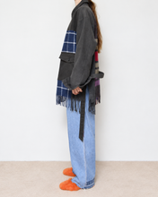 Load image into Gallery viewer, Muffler short blouson / Charcoal_A