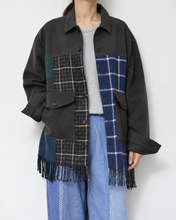 Load image into Gallery viewer, Muffler short blouson / Charcoal_A