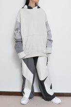 Load image into Gallery viewer, QUILT HOODIE/L GRY_02_B