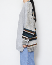 画像をギャラリービューアに読み込む, Sweat × knit switch pullover_H