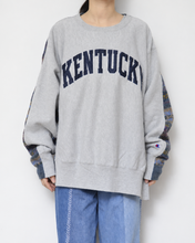 画像をギャラリービューアに読み込む, Sweat × knit switch pullover_E