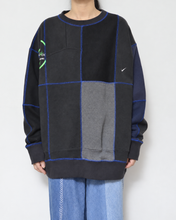 Load image into Gallery viewer, Panel sweat pullover contrast stitch / 02size_B