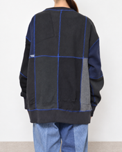 画像をギャラリービューアに読み込む, Panel sweat pullover contrast stitch / 02size_A