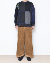 Load image into Gallery viewer, Panel sweat pullover contrast stitch / 02size_B
