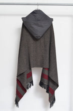 画像をギャラリービューアに読み込む, tsutae SHAWL HOODIE_LINE / RED×BLK