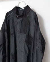 Load image into Gallery viewer, Black Table Cloth Field Coat