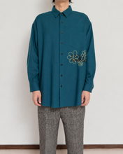 画像をギャラリービューアに読み込む, WOOL VIYELLA △ SH/BLU GRN/SLACK_02