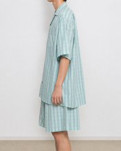 画像をギャラリービューアに読み込む, CHECK OPEN COLLAR S/S SH_BLUE CHECK/02 size