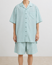 画像をギャラリービューアに読み込む, CHECK OPEN COLLAR S/S SH_BLUE CHECK/02 size