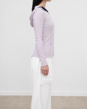 Load image into Gallery viewer, RIB ZIP-UP HOODIE_01 size/PNK