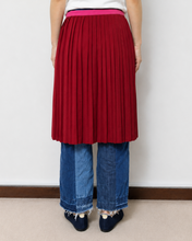 Load image into Gallery viewer, PLEATED WRAP SK_RED