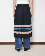 Load image into Gallery viewer, PLEATED WRAP SK_BLACK
