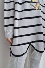 画像をギャラリービューアに読み込む, RIPPLE WAVE HEM KNIT P/O w/NECK PARTS(BORDER)_B