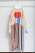 Load image into Gallery viewer, PLEATED TEE OP(PRINT)_BEG/Mi_A