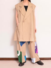 Load image into Gallery viewer, NO-SLEEVE TENCEL JK / BEG_002
