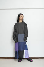 Load image into Gallery viewer, SQUARE SHAKA L/ST OP_01 / CHARCOAL