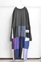 Load image into Gallery viewer, SQUARE SHAKA L/ST OP_01 / CHARCOAL