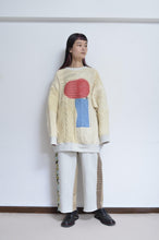 Load image into Gallery viewer, SWITCHING KNIT P/O(PRINT) 01/OFF WHITE_Mi