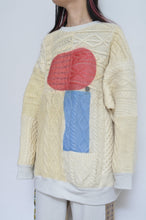 Load image into Gallery viewer, SWITCHING KNIT P/O(PRINT) 01/OFF WHITE_Mi