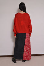 Load image into Gallery viewer, nyoroli KNIT*FLORAL OP_00/RED