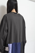 Load image into Gallery viewer, SQUARE SHAKA L/ST OP_01 / CHARCOAL