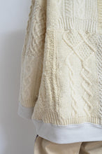 Load image into Gallery viewer, SWITCHING KNIT P/O(PRINT) 01/OFF WHITE_Mi