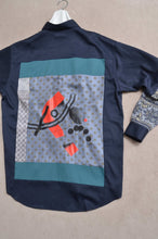 Load image into Gallery viewer, SILKY TWILL SHIRTS (PRINT) NAVY/02