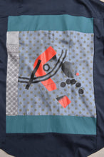 Load image into Gallery viewer, SILKY TWILL SHIRTS (PRINT) NAVY/02