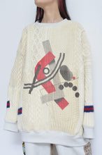 Load image into Gallery viewer, SWITCHING KNIT P/O(PRINT) 01/OFF WHITE_X