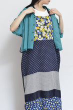 Load image into Gallery viewer, OPEN COLLAR SH_SHORT_VOILE (00/GRN*PARASOL)