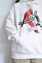 Load image into Gallery viewer, SLIT SLEEVE HOODIE (PRINT) / WHT/01_X