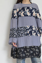 Load image into Gallery viewer, STRIPED CHIFFON OP / B.GRY_B