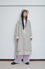 Load image into Gallery viewer, LINEN LONG COAT / 02_WHT
