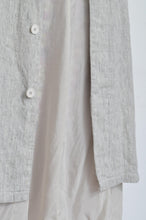 Load image into Gallery viewer, LINEN LONG COAT / 02_WHT