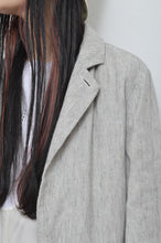 Load image into Gallery viewer, LINEN LONG COAT / 02_WHT