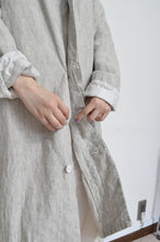 Load image into Gallery viewer, LINEN LONG COAT / 02_WHT