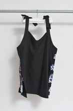 Load image into Gallery viewer, V-NECK TANK_LONG_LINEN 01/BLACK