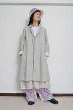Load image into Gallery viewer, LINEN LONG COAT / 02_WHT